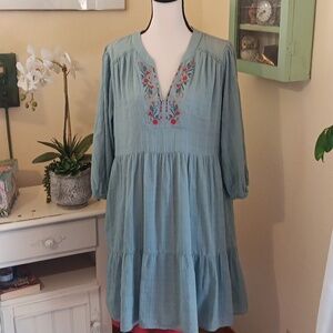 Knox Rose Tiered Dress. Bohi. County.